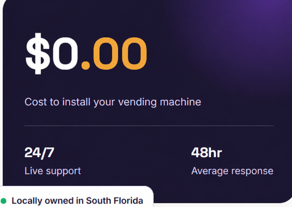 Cost To Install Vending Machine