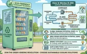 Eco friendly vending machine refrigerent technology