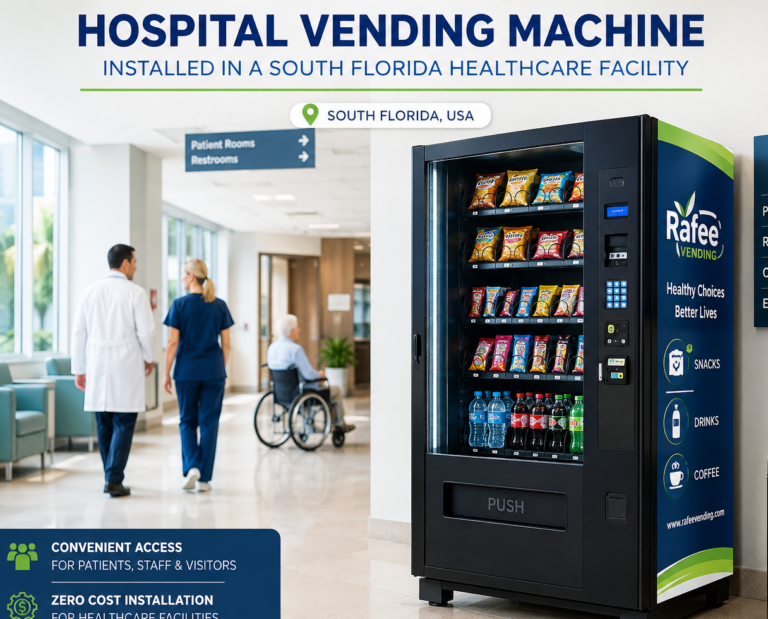 Hospital vending machine installed in a South Florida healthcare facility