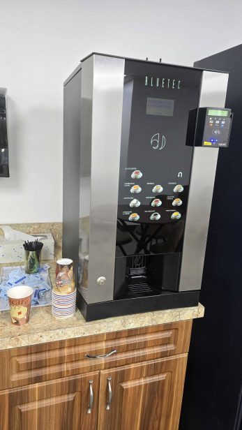 Free coffee vending machine in South Florida